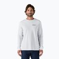 Pánské tričko Patagonia P-6 Logo Responsibili Longsleeve white