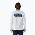Pánské tričko Patagonia P-6 Logo Responsibili Longsleeve white 2