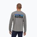 Pánské tričko Longsleeve Patagonia P-6 Logo Responsibili gravel heather 2