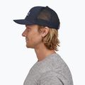 Kšiltovka Patagonia P-6 Logo Trucker  tmavě modrá 4