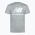 Pánské tričko New Balance Essentials Stacked Logo grey