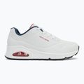 Dámské boty SKECHERS Uno Stand On Air white durabuck/navy/red trim/mesh 2