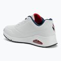 Dámské boty SKECHERS Uno Stand On Air white durabuck/navy/red trim/mesh 3