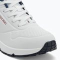 Dámské boty SKECHERS Uno Stand On Air white durabuck/navy/red trim/mesh 7