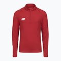 Dětská fotbalová mikina New Balance Training 1/4 Zip Knitted bordó NBEJT9035
