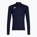 Pánská fotbalová mikina New Balance Training 1/4 Zip Knitted tmavě modrá NBEMT9035