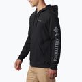 Pánská fleecová mikina Columbia Logo Fleece Full Zip černá 1889164010 3