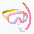 Dětská šnorchlovací sada (4-7 let)  Mares Combo Jelly pink/yellow/clear