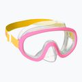 Dětská šnorchlovací sada (4-7 let)  Mares Combo Jelly pink/yellow/clear 2