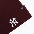 Zimní čepice 47 Brand MLB New York Yankees Haymaker dark maroon 3