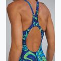 Dámské jednodílné plavky TYR Thresher Open Back Hyperblitz blue/green 6