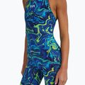 Dámské jednodílné plavky TYR Thresher Open Back Hyperblitz blue/green 7
