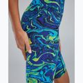 Dámské jednodílné plavky TYR Thresher Open Back Hyperblitz blue/green 8