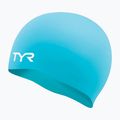 Dětská plavecká čepice TYR Wrinkle-Free Silicone turquoise