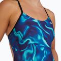 Dámské jednodílné plavky Tyr Durafast Elite Waveform Cutoutfit blue/green 6