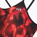 Dámské jednodílné plavky TYR Durafast Elite Waveform Cutoutfit red 3