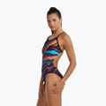 Dámské jednodílné plavky Tyr Durafast Elite Magmata Cutoutfit gold/multi/rainbow 3