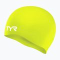 Dětská plavecká čepice TYR Wrinkle-Free Silicone limelight