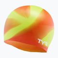 Dětská plavecká čepice TYR Tiedye Silicone Multicolor Jr lime/multi