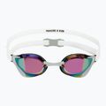 Plavecké brýle TYR Tracer-X RZR Mirrored white/grey 2