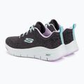 Dámská tréninková obuv SKECHERS Arch Fit Comfy Wave black/lavender 3