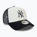 Kšiltovka New Era Team Block Trucker Nyy navy