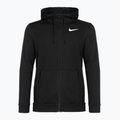 Pánská fitness mikina Nike Dri-Fit s kapucí a celorozepínacím zipem černá/bílá
