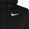 Pánská fitness mikina Nike Dri-Fit s kapucí a celorozepínacím zipem černá/bílá 3