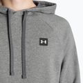 Pánská mikina Under Armour Rival Hoodie pitch gray light heather/onyx white 6