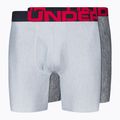 Pánské boxerky Under Armour Ua Tech 6In 2-Pak mod gray light heather/jet gray light heather