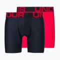 Pánské boxerky Under Armour Ua Tech 6In 2-Pack červená 1363619-600