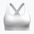 Sportovní podprsenka Under Armour Crossback Mid white/white/halo gray