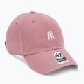 Kšiltovka 47 Brand MLB New York Yankees Base Runner CLEAN UP mauve