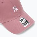 Kšiltovka 47 Brand MLB New York Yankees Base Runner CLEAN UP mauve 3