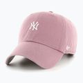 Kšiltovka 47 Brand MLB New York Yankees Base Runner CLEAN UP mauve