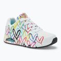 Dámské boty SKECHERS JGoldcrown Uno Spread The Love white/multicolor