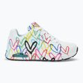 Dámské boty SKECHERS JGoldcrown Uno Spread The Love white/multicolor 2