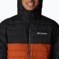 Pánská péřová bunda Columbia Powder Lite Hooded oranžovo-černá 1693931 10