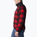 Pánská trekingová mikina Columbia Sweater Weather II Printed mountain red check print 3
