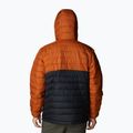 Pánská péřová bunda Columbia Powder Lite Anorak oranžovo-černá 8