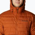 Pánská péřová bunda Columbia Powder Lite Anorak oranžovo-černá 9