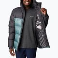 Pánská péřová bunda Columbia Pike Lake Hooded černá-šedá 1738032 4