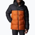Pánská péřová bunda Columbia Pike Lake Hooded černo-oranžová 1738032