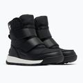 Juniorské sněhule Sorel Whitney II Strap WP black/sea salt 9