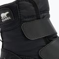 Juniorské sněhule Sorel Whitney II Strap WP black/sea salt 13