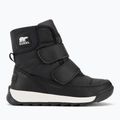 Juniorské sněhule Sorel Whitney II Strap WP black/sea salt 2