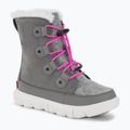 Juniorské sněhule Sorel Sorel Explorer Lace quarry/bright lavender