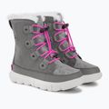 Juniorské sněhule Sorel Sorel Explorer Lace quarry/bright lavender 4
