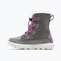 Juniorské sněhule Sorel Sorel Explorer Lace quarry/bright lavender 8