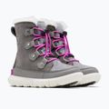 Juniorské sněhule Sorel Sorel Explorer Lace quarry/bright lavender 9